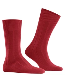 FALKE Socken Lhasa Rib Dunkelrot/Lila/Rot