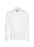 Trigema Sweatshirt Langarm Polo blau/nightblau/melange