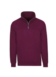 Trigema Sweatshirt mit Reißverschluss rot