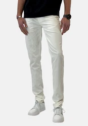 Elara Slim-Fit Jeans Herren Denim Stretch Hose (1-tlg) Weiß/Creme