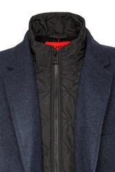 HUGO Langmantel Milogan2441 Dunkelblau/Hellblau/Blau