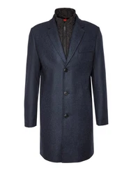 HUGO Langmantel Milogan2441 Dunkelblau/Hellblau/Blau