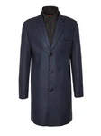 HUGO Langmantel Milogan2441 Dunkelblau/Hellblau/Blau