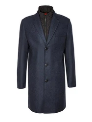 HUGO Langmantel Milogan2441 Dunkelblau/Hellblau/Blau