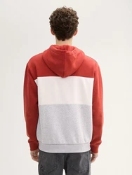 TOM TAILOR Denim Sweatshirt Hoodie mit Print Colorblock