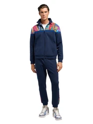 CARLO COLUCCI Sweatjacke Di Tonno Dunkelblau/Blau/Hellblau