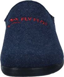 Fly Flot Pantoletten Hausschuh Dunkelblau/Blau/Hellblau