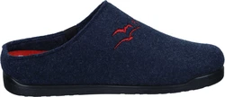 Fly Flot Pantoletten Hausschuh Dunkelblau/Blau/Hellblau