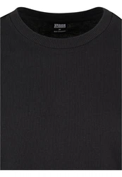 URBAN CLASSICS T-Shirt Urban Classics Herren Waffle Tee Schwarz/Dunkelgrau