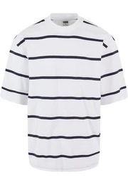 T-Shirt Herren Oversized Sleeve Modern Stripe Tee (1-tlg)