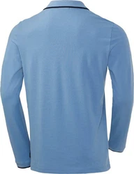 Chiemsee Langarm-Poloshirt Blau/Hellblau