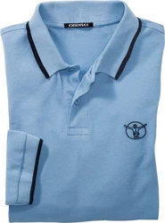 Chiemsee Langarm-Poloshirt Blau/Hellblau