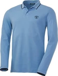 Chiemsee Langarm-Poloshirt Blau/Hellblau