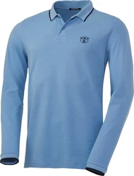 Chiemsee Langarm-Poloshirt Blau/Hellblau