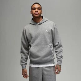 Kapuzenpullover Jordan Brooklyn Fleece - Herren Hoodie - Carbon Heather/Wei