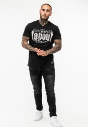 TAPOUT T-Shirt CRASHED Schwarz/Lila/Grau