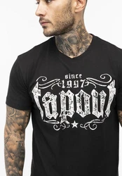TAPOUT T-Shirt CRASHED Schwarz/Lila/Grau