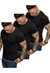 Amaci&Sons T-Shirt LAKEWOOD 3er-Pack Herren Basic mit Rundhalsausschnitt 