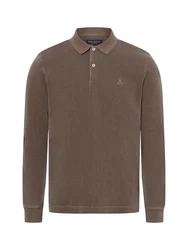 Marc O'Polo Poloshirt Grau/Braun/Khaki