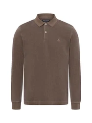 Marc O'Polo Poloshirt Grau/Braun/Khaki