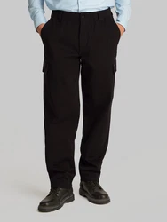 Calvin Klein Jeans Cargohose Regular Straight Cargo mit Logoprägung Khaki/Dunkelbraun/Schwarz/Dunkelblau/Lila