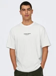 Only & Sons Rundhalsshirt ONSCURATED schwarz / weiß