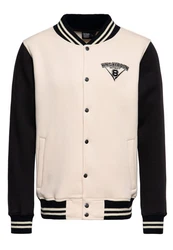 KingKerosin Collegejacke Speed Kings V8 Beige/Creme/Schwarz