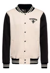 KingKerosin Collegejacke Speed Kings V8 Beige/Creme/Schwarz