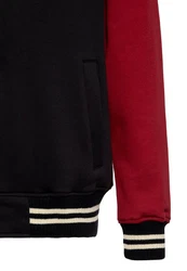 KingKerosin Collegejacke Speed Kings V8 Dunkelrot/Rot/Creme