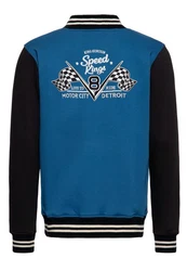 KingKerosin Collegejacke Speed Kings V8 Blau