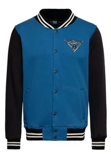 KingKerosin Collegejacke Speed Kings V8 Blau
