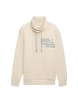 TOM TAILOR Sweatshirt mit Textprint Beige/Khaki