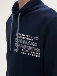 TOM TAILOR Sweatshirt mit Textprint Dunkelblau