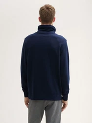 TOM TAILOR Sweatshirt mit Textprint Dunkelblau