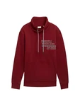 TOM TAILOR Sweatshirt mit Textprint Dunkelrot/Bordeaux