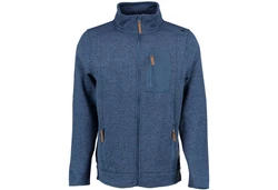 German Wear Strickfleecejacke OP7 Hellblau/Dunkelblau/Grau/Blau