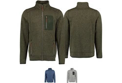 German Wear Strickfleecejacke OP7 Dunkelgrün