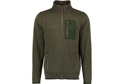 German Wear Strickfleecejacke OP7 Dunkelgrün