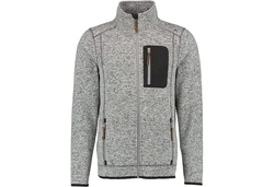 German Wear Strickfleecejacke OP7 Grau/Hellgrau