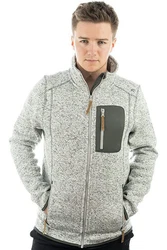 German Wear Strickfleecejacke OP7 Grau/Hellgrau