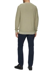 s.Oliver Strickpullover mit Struktur und Label-Patch Garment Dye 