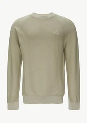 s.Oliver Strickpullover mit Struktur und Label-Patch Garment Dye 
