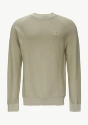 s.Oliver Strickpullover mit Struktur und Label-Patch Garment Dye 