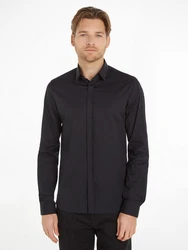 Calvin Klein Langarmhemd POPLIN HP EXTRA SLIM SHIRT Schwarz