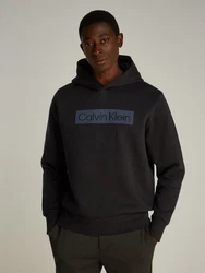 Calvin Klein Kapuzensweatshirt BOX STRIPED LOGO HOODIE 
