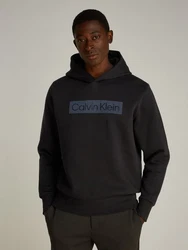 Calvin Klein Kapuzensweatshirt BOX STRIPED LOGO HOODIE 