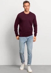 OLYMP Rundhalspullover Strick Casual 