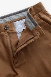 Next Chinohose Straight Fit Stretch-Chinohose Khaki/Braun/Beige