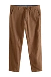Next Chinohose Straight Fit Stretch-Chinohose Khaki/Braun/Beige