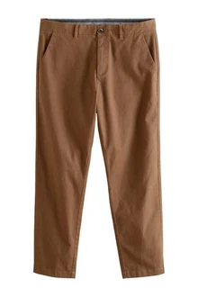 Next Chinohose Straight Fit Stretch-Chinohose Khaki/Braun/Beige